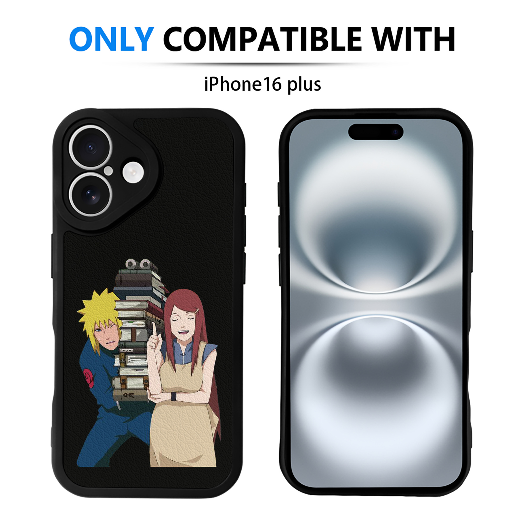 （画像用） NARUTO -ナルト- 波風 ミナト Namikaze Minato 【iPhone 16シリーズ対応】シリコンスマホケース（レザー調） 材質：シリコン